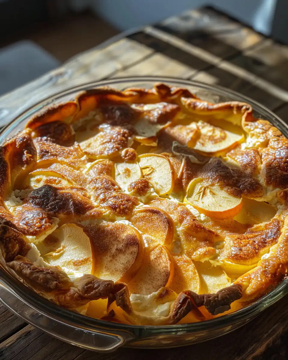 Pressure cooker breakfast with apple cinnamon and cottage cheese bake steaming hot