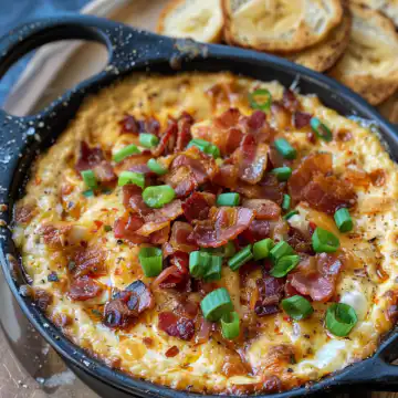 Banana Pepper And Bacon Hot Dip taken with iphone 15 pro max --iw 2 --ar 4:5 --v 6.0 --raw