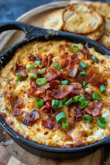 Banana Pepper And Bacon Hot Dip taken with iphone 15 pro max --iw 2 --ar 4:5 --v 6.0 --raw