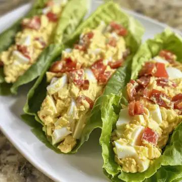 BLT Egg Salad Lettuce Wraps taken with iphone 15 pro max --iw 2 --ar 4:5 --v 6.0 --raw