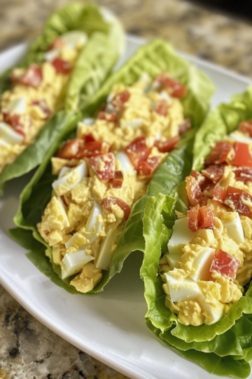 BLT Egg Salad Lettuce Wraps taken with iphone 15 pro max --iw 2 --ar 4:5 --v 6.0 --raw