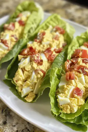 BLT Egg Salad Lettuce Wraps taken with iphone 15 pro max --iw 2 --ar 4:5 --v 6.0 --raw