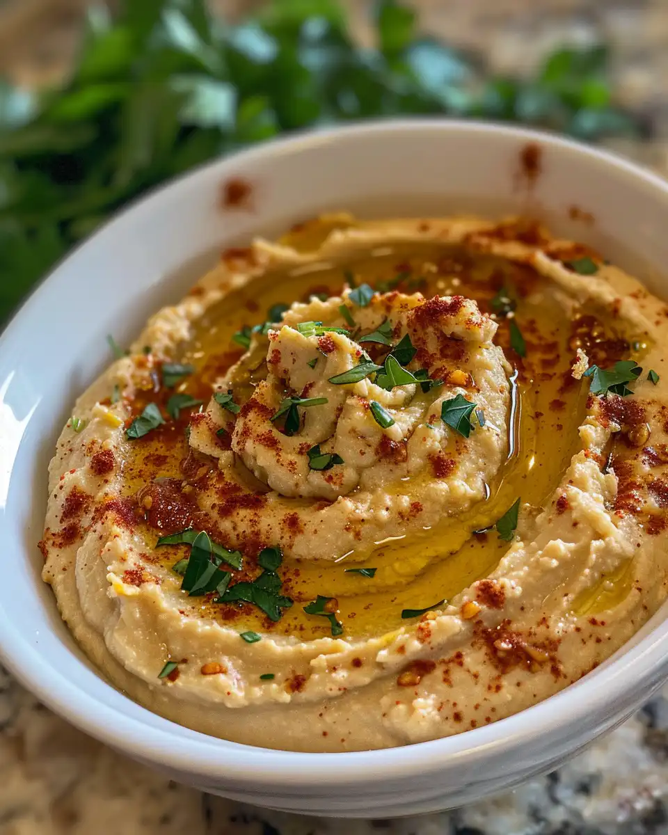 Close up of pressure cooker with Sweet Chili Garlic Hummus inside