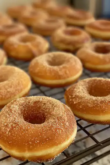 Cinnamon Baked Doughnuts taken with iphone 15 pro max --iw 2 --ar 4:5 --v 6.0 --raw