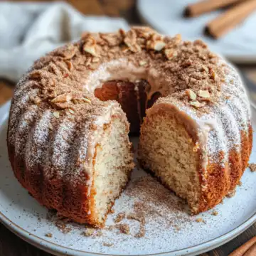 Cinnamon Donut Cake – Vegan And Gf taken with iphone 15 pro max --iw 2 --ar 4:5 --v 6.1 --raw