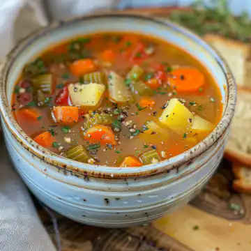 Copycat Frischs Vegetable Soup taken with iphone 15 pro max --iw 2 --ar 4:5 --v 6.0 --raw