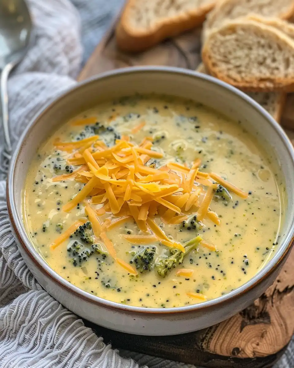 Ingredients ready to prepare copycat Panera broccoli cheddar soup