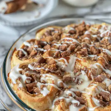Easy Cinnamon Roll Casserole taken with iphone 15 pro max --iw 2 --ar 4:5 --v 6.0 --raw