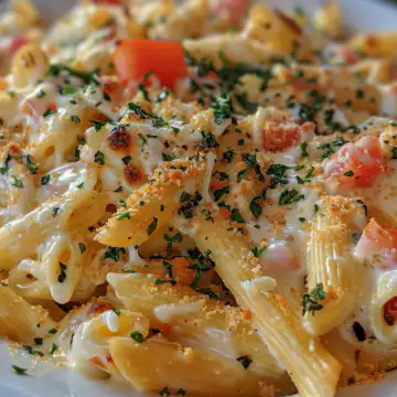 Four Cheese Pasta Cheesecake Factory Copycat taken with iphone 15 pro max --iw 2 --ar 4:5 --v 6.0 --raw
