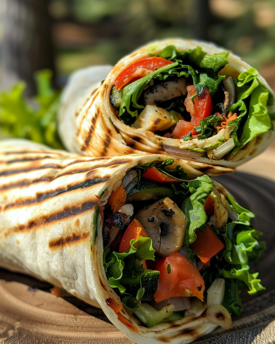 Grilled Veggie Wraps