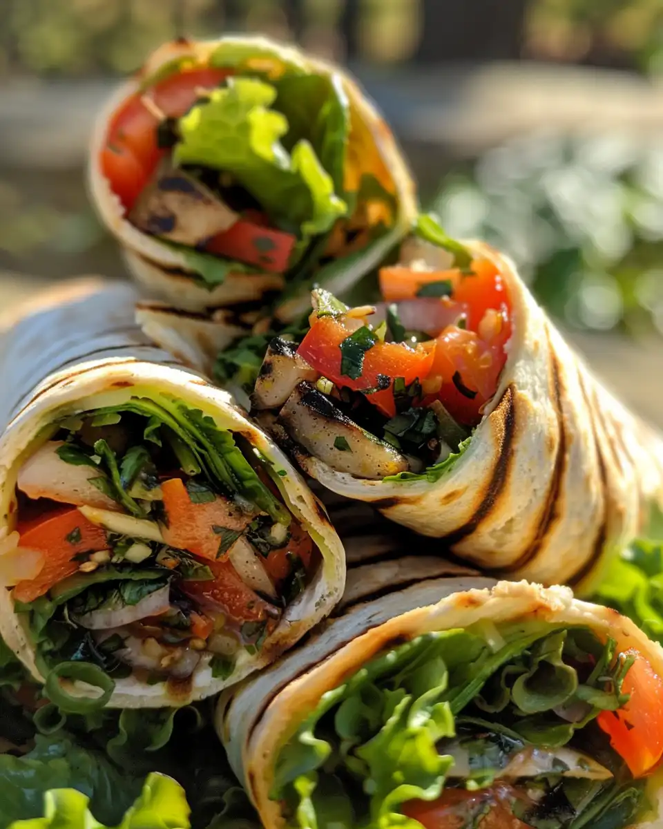 Pressure cooker steaming veggie wraps fresh and hot