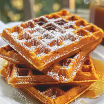 Hearty Whole Wheat Sweet Potato Waffles taken with iphone 15 pro max --iw 2 --ar 4:5 --v 6.0 --raw