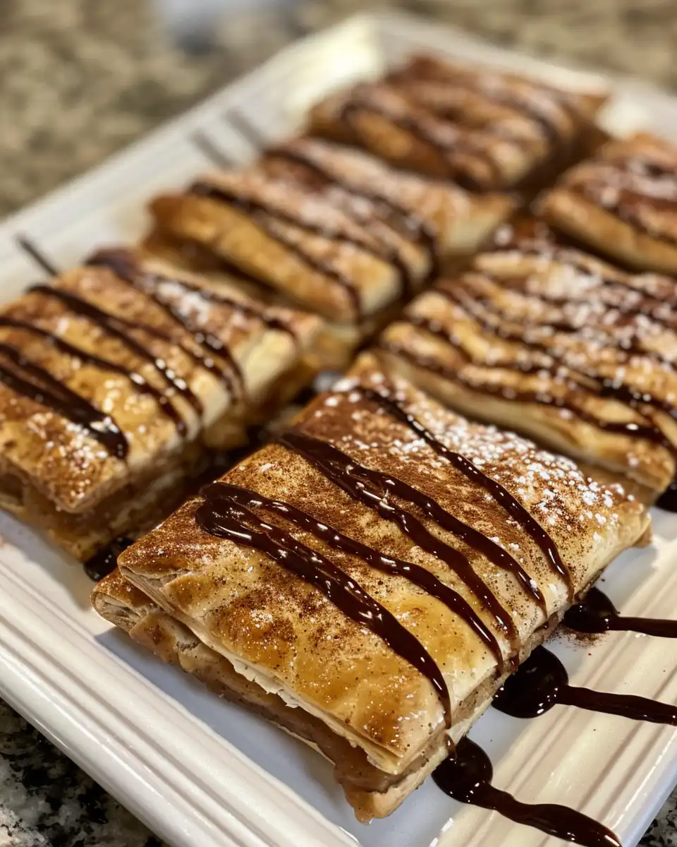 Preparation ingredients for apple brown sugar cinnamon strudels with phyllo dough and spices