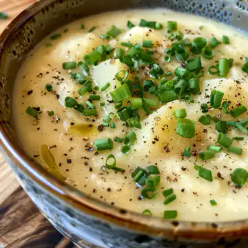 Instant Pot Potato Soup taken with iphone 15 pro max --iw 2 --ar 4:5 --v 6.0 --raw