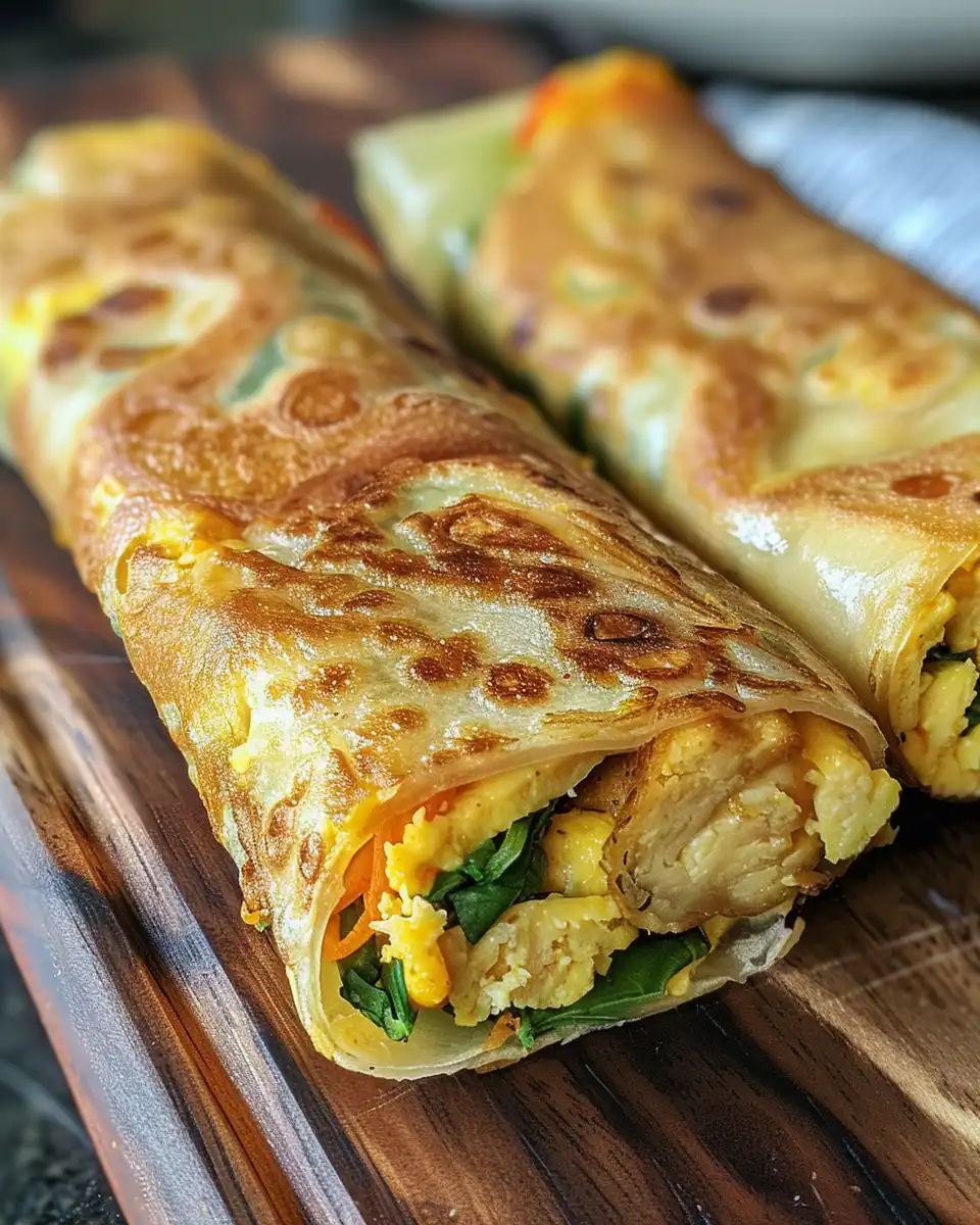 Keto eggroll wrap fresh and ready to fill with pork