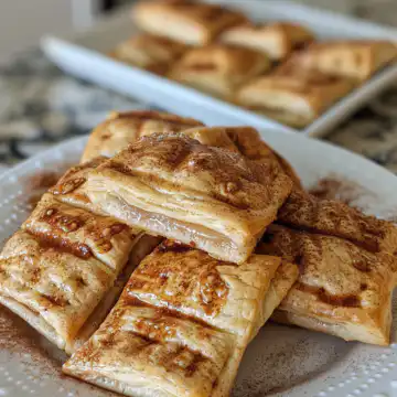 Mini Brown Sugar Cinnamon Sourdough Toaster Strudels taken with iphone 15 pro max --iw 2 --ar 4:5 --v 6.0 --raw
