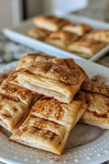 Mini Brown Sugar Cinnamon Sourdough Toaster Strudels taken with iphone 15 pro max --iw 2 --ar 4:5 --v 6.0 --raw