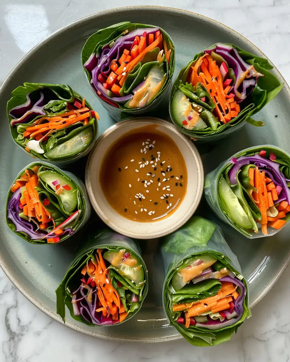 Rainbow collard wraps steamed in pressure cooker with peanut butter dipping sauce