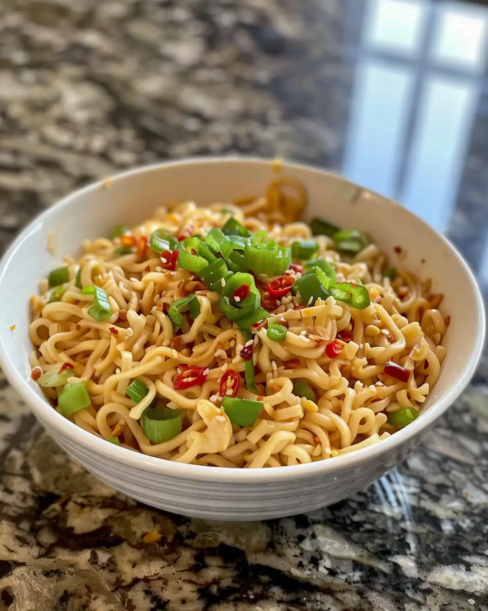 Ingredients for sweet chili garlic noodles in Instant Pot
