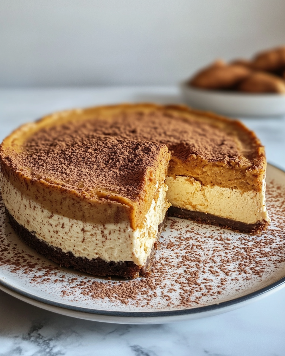 Smooth creamy sweet potato and spice filling for cheesecake