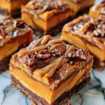Sweet Potato Dessert Bars with Salted Caramel Swirl taken with iphone 15 pro max --iw 2 --ar 4:5 --v 6.0 --raw
