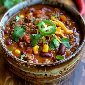 The Best Instant Pot Vegan Chili taken with iphone 15 pro max --iw 2 --ar 4:5 --v 6.0 --raw