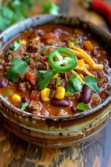 The Best Instant Pot Vegan Chili taken with iphone 15 pro max --iw 2 --ar 4:5 --v 6.0 --raw