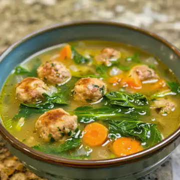 Vegan Italian Wedding Soup taken with iphone 15 pro max --iw 2 --ar 4:5 --v 6.0 --raw