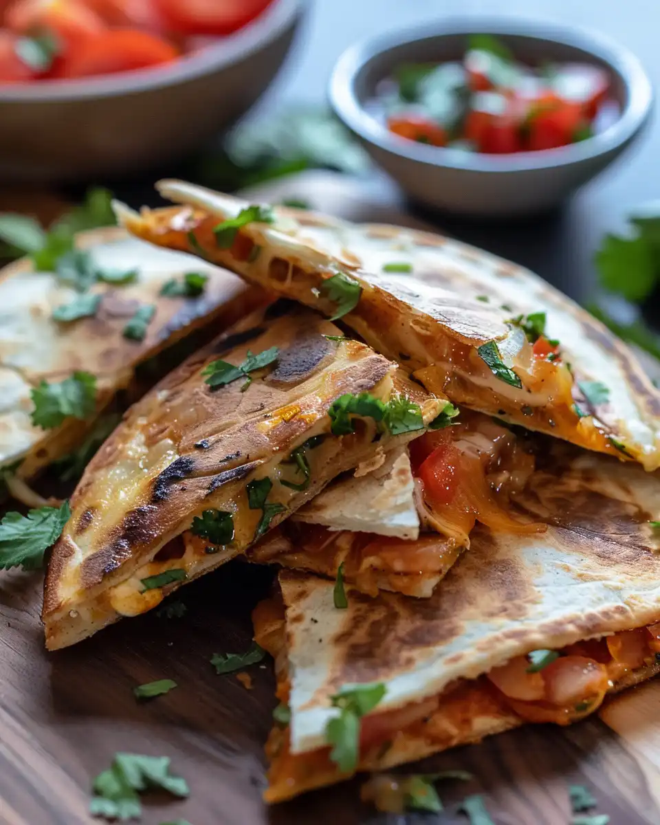 Ingredients and filling spread for vegan sheet pan quesadillas