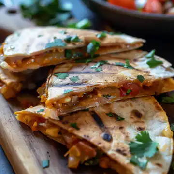 Vegan Sheet Pan Quesadillas taken with iphone 15 pro max --iw 2 --ar 4:5 --v 6.0 --raw