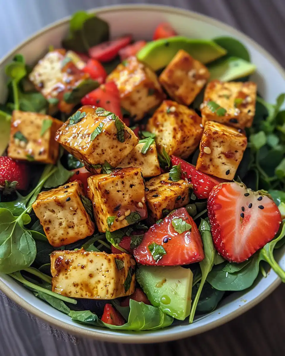 Sweet mustard glazed tofu cooking in pressure cooker with steam and sealed lid