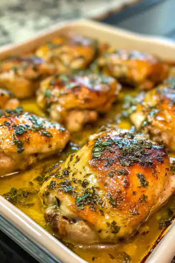 Apple Cider Dijon Mustard Oven Baked Chicken Thighs taken with iphone 15 pro max --iw 2 --ar 4:5 --v 6.1 --raw