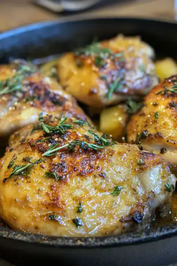 Apple Spiced Cider Chicken taken with iphone 15 pro max --iw 2 --ar 4:5 --v 6.1 --raw