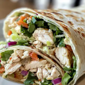 Asian Chicken Salad Wrap taken with iphone 15 pro max --iw 2 --ar 4:5 --v 6.1 --raw