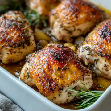 Baked Apple Cider Chicken taken with iphone 15 pro max --iw 2 --ar 4:5 --v 6.1 --raw