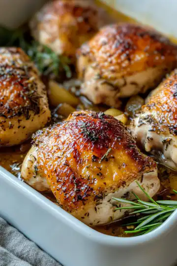 Baked Apple Cider Chicken taken with iphone 15 pro max --iw 2 --ar 4:5 --v 6.1 --raw