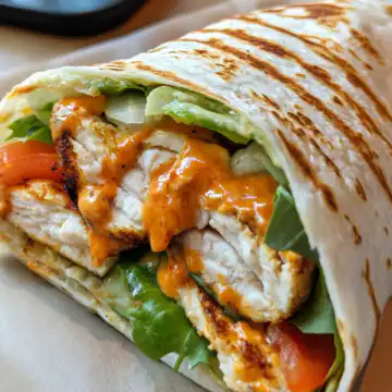 Buffalo Chicken Wrap taken with iphone 15 pro max --iw 2 --ar 4:5 --v 6.1 --raw