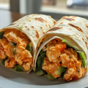 Buffalo Chicken Wraps taken with iphone 15 pro max --iw 2 --ar 4:5 --v 6.1 --raw