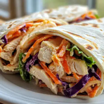 Chicken and Apple Slaw Wraps taken with iphone 15 pro max --iw 2 --ar 4:5 --v 6.1 --raw
