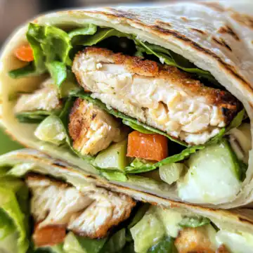 Chicken Caesar Wrap taken with iphone 15 pro max --iw 2 --ar 4:5 --v 6.1 --raw