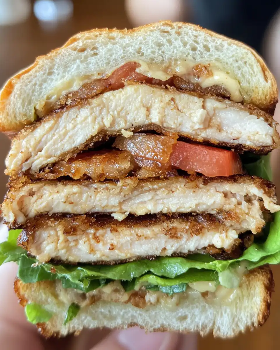 Final chicken club lettuce wrap sandwich neatly plated