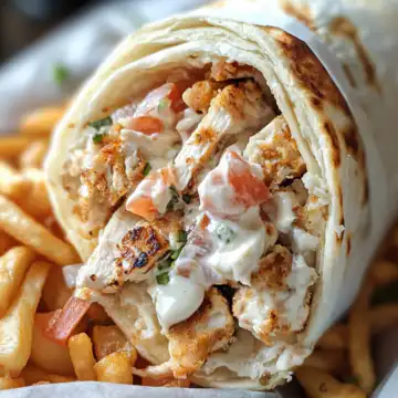 Chicken Gyro Wrap taken with iphone 15 pro max --iw 2 --ar 4:5 --v 6.1 --raw