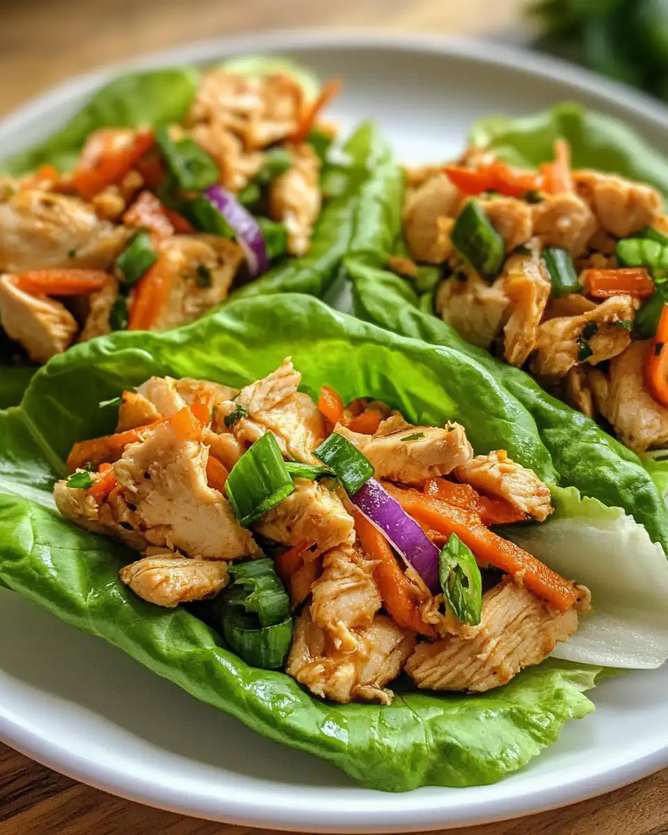 Ingredients laid out for chicken lettuce wrap recipe on a table
