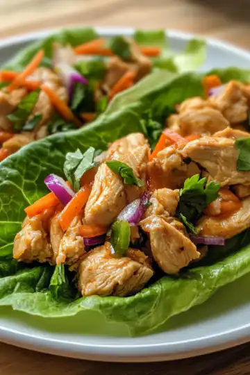 Chicken Lettuce Wraps taken with iphone 15 pro max --iw 2 --ar 4:5 --v 6.1 --raw