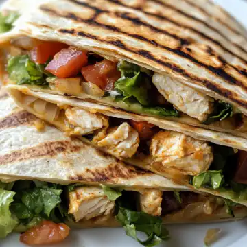 Chicken Quesadilla Crunch Wrap taken with iphone 15 pro max --iw 2 --ar 4:5 --v 6.1 --raw