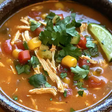 Chicken Tortilla Soup taken with iphone 15 pro max --iw 2 --ar 4:5 --v 6.1 --raw