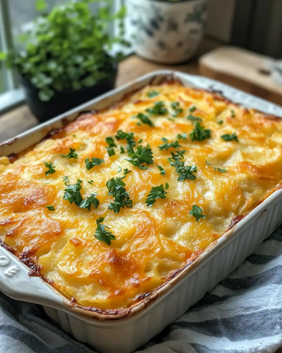 Copycat Cracker Barrel hashbrown casserole fresh from pressure cooker