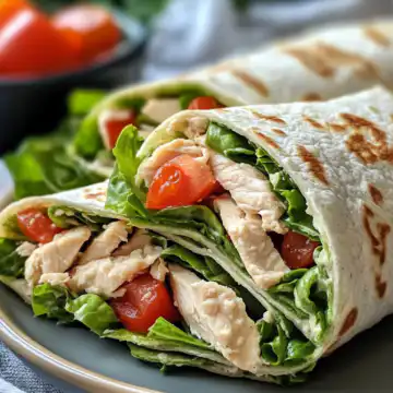 Easy Chicken Caesar Wrap taken with iphone 15 pro max --iw 2 --ar 4:5 --v 6.1 --raw