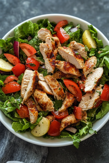 Easy Chicken Salad with Apples taken with iphone 15 pro max --iw 2 --ar 4:5 --v 6.1 --raw