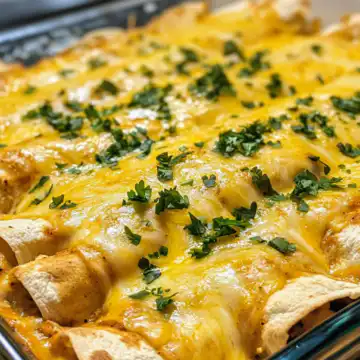 Easy Creamy Chicken Enchiladas taken with iphone 15 pro max --iw 2 --ar 4:5 --v 6.1 --raw